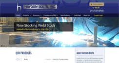 Desktop Screenshot of haydonbolts.com